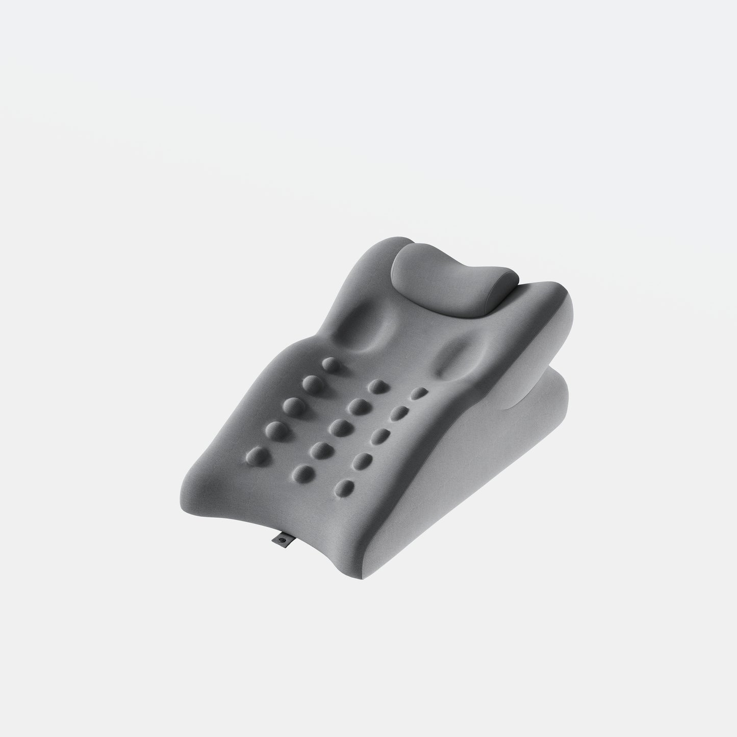 Ergonomic Memory Foam Support Pillow for Couples - Grey