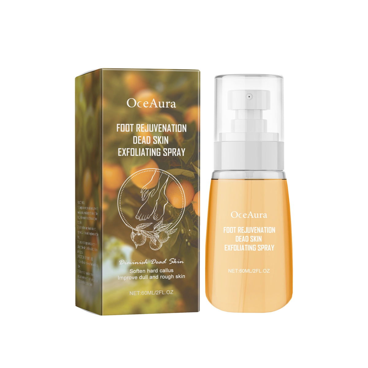 Anti-Crack Nourishing Foot Care Spray 60ml - Hydrating Skin Treatment