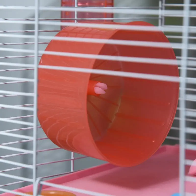 5-Tier Hamster Cage with Exercise Wheels & Tunnels - Portable Animal Habitat