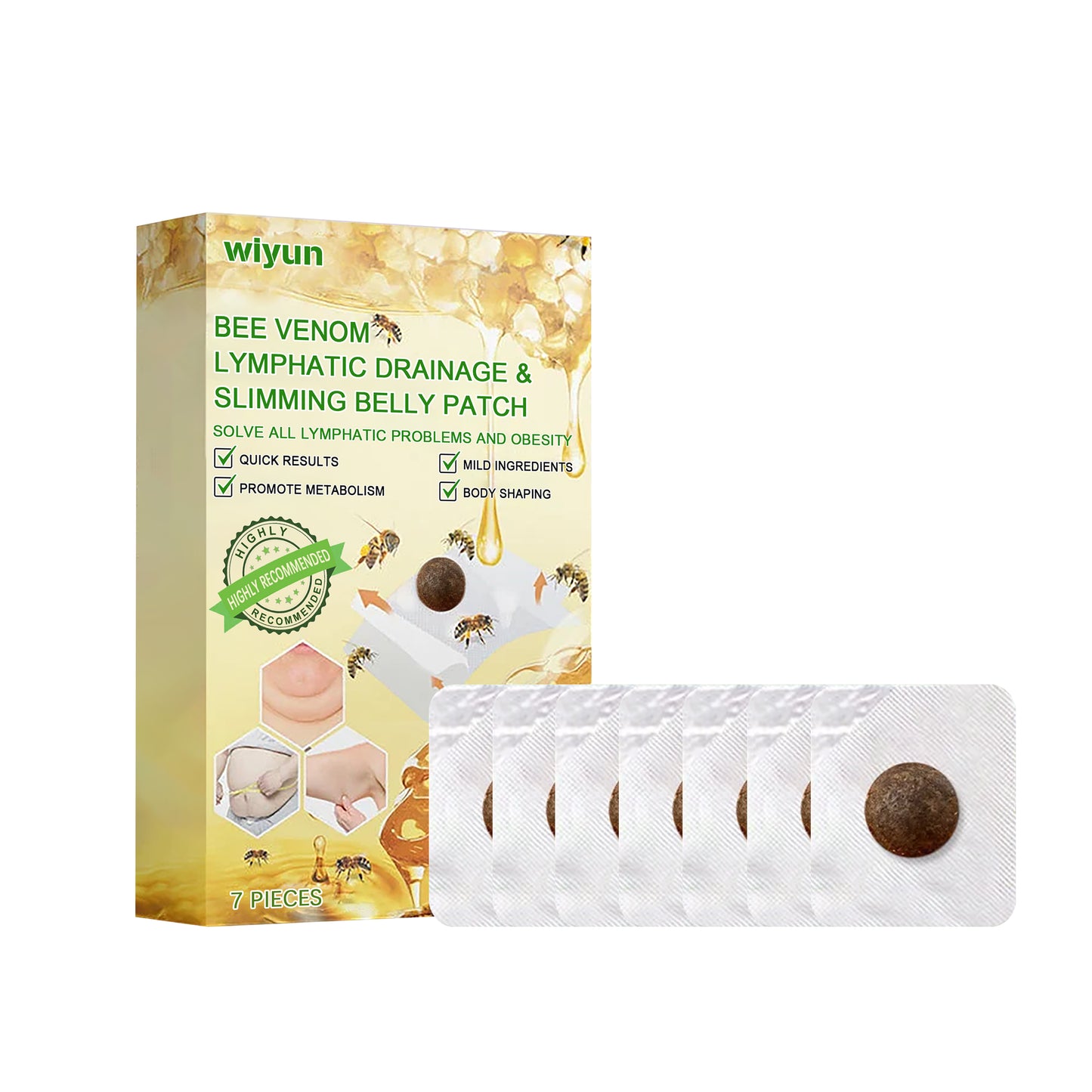 Firming Body Care Patches with Ginseng & Antler Extract - 7 Pieces