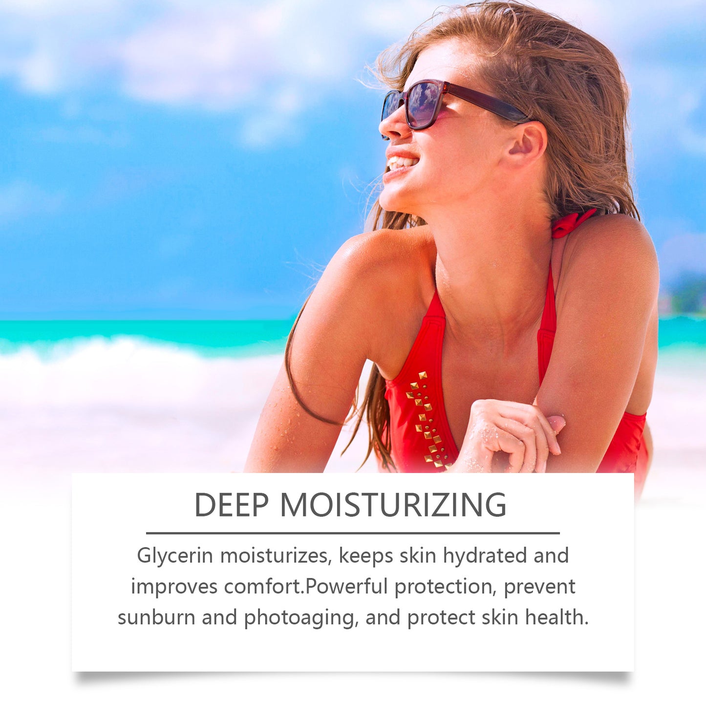 Tea Tree Refreshing Protective Sunscreen Cream - Moisturizing & Pore Tightening