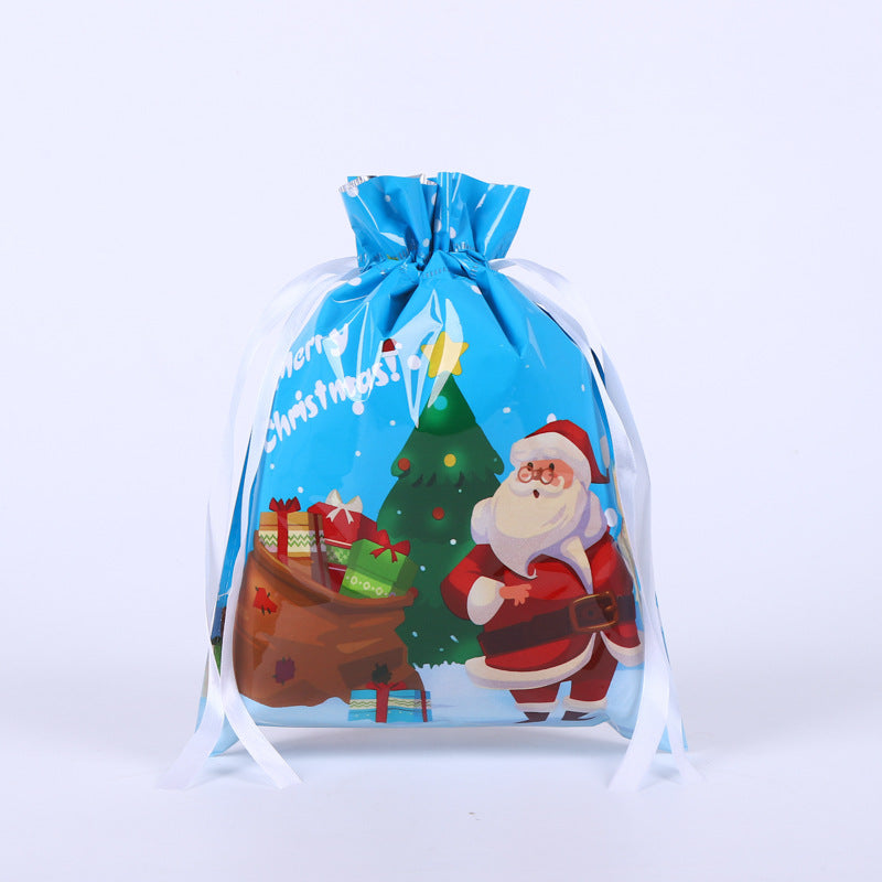 Festive Aluminum Foil Gift Bags for Christmas & New Year Party Packaging