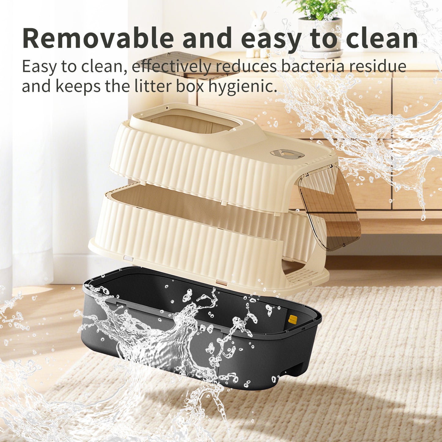 Cruiser Litter Box - Self Pickup Pet Furniture for Cats and Small Animals