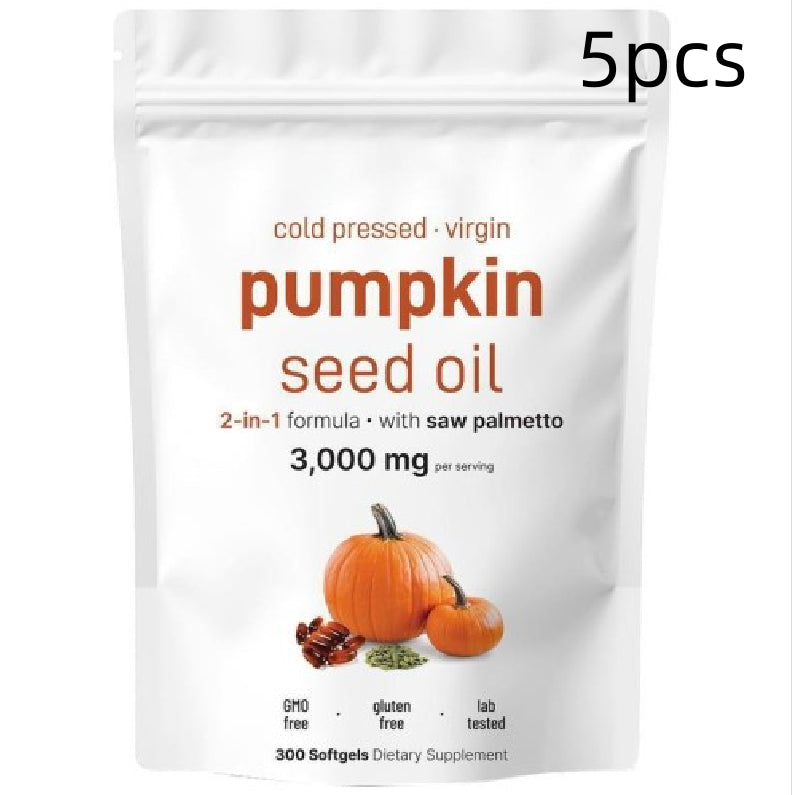 Pumpkin Seed & Saw Palmetto Hair & Prostate Health Softgels, 300 Capsules