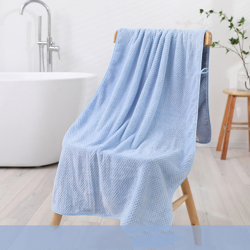Large Coral Fleece Bath Towel - Thickened Swim & Beach Towel 70x140cm