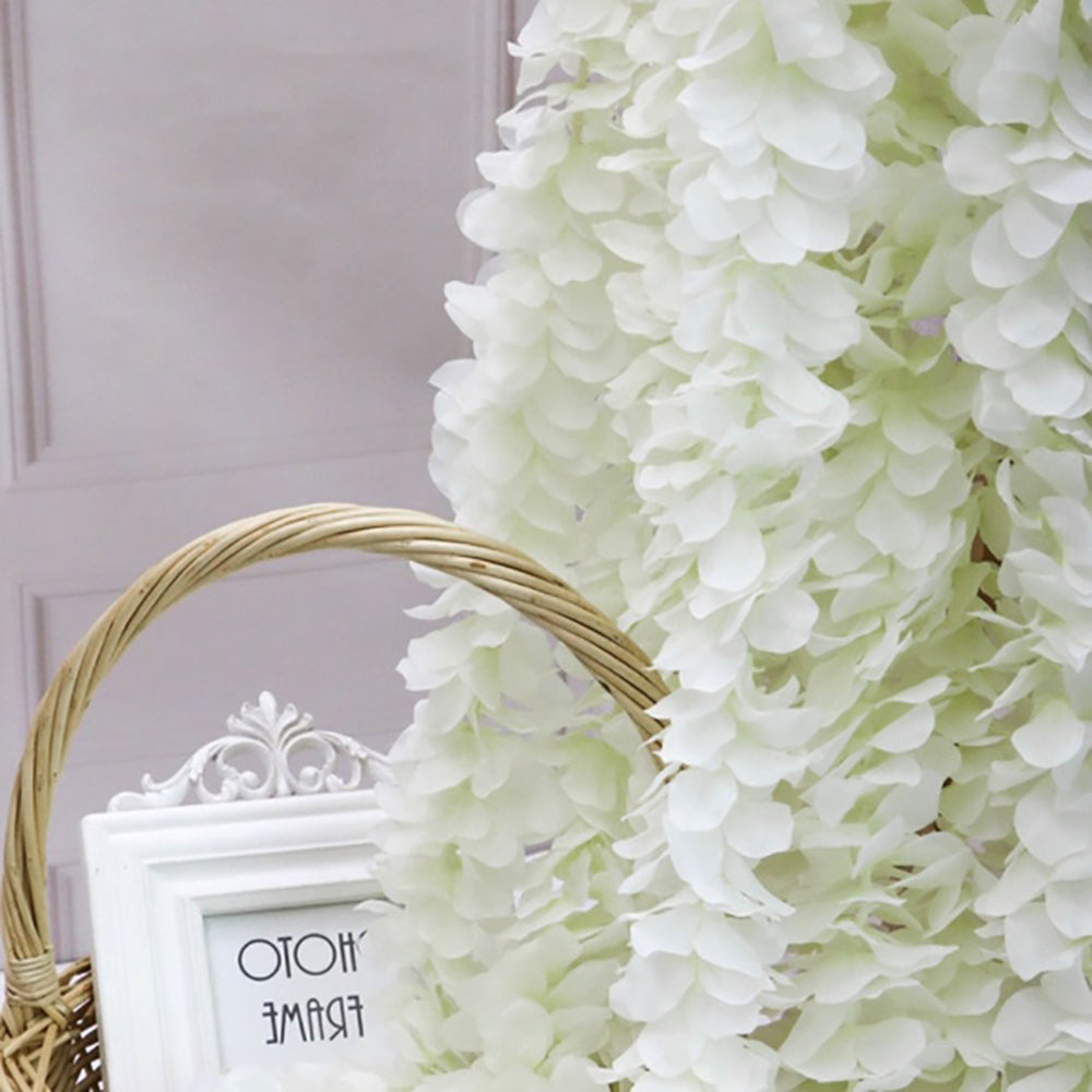 Wisteria String Decor for Wedding & Party, Rattan & Silk Flower Garlands