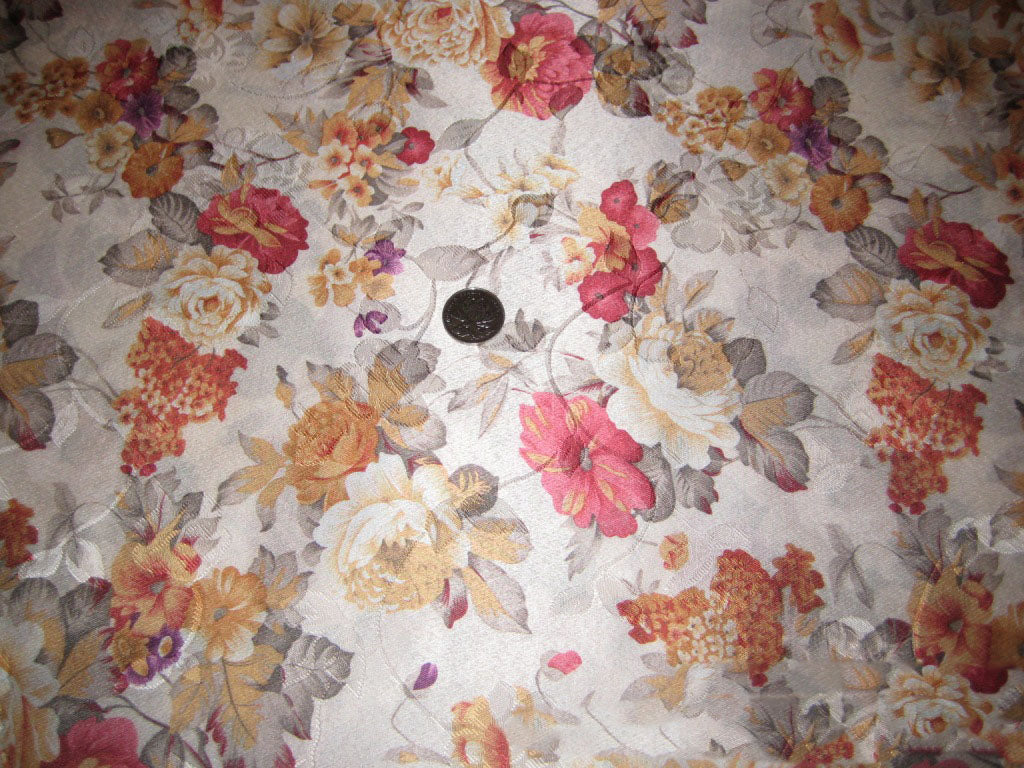 Decorative Jacquard Polyester Fabric for Home & Garden - Floral Pattern