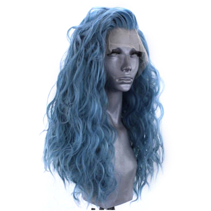 High Temperature Synthetic Lace Wig with Micro-Roll Big Wave Style - Full Lace Hairpiece for Women