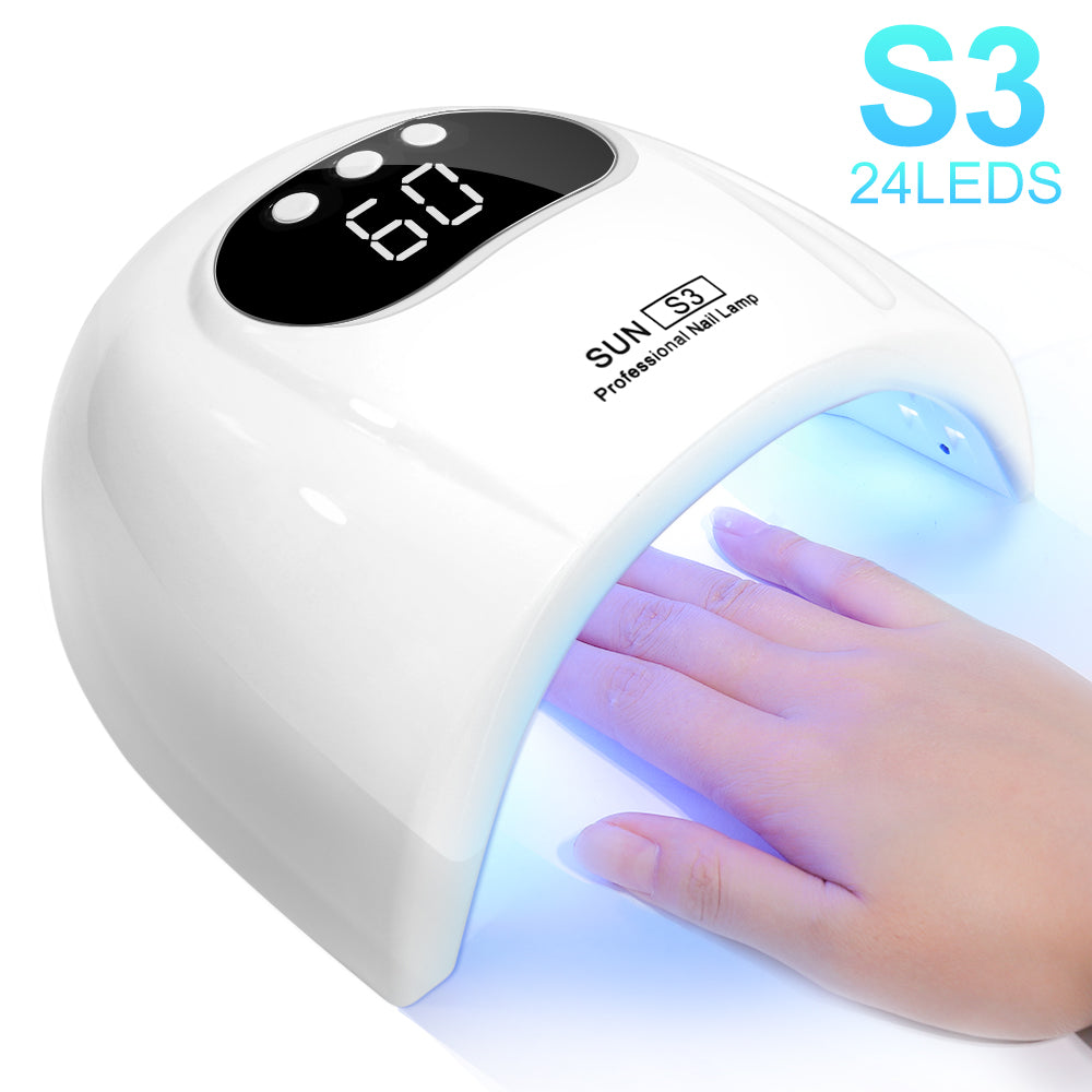 Professional UV LED Nail Lamp - Fast Curing Gel Polish Dryer with Timer