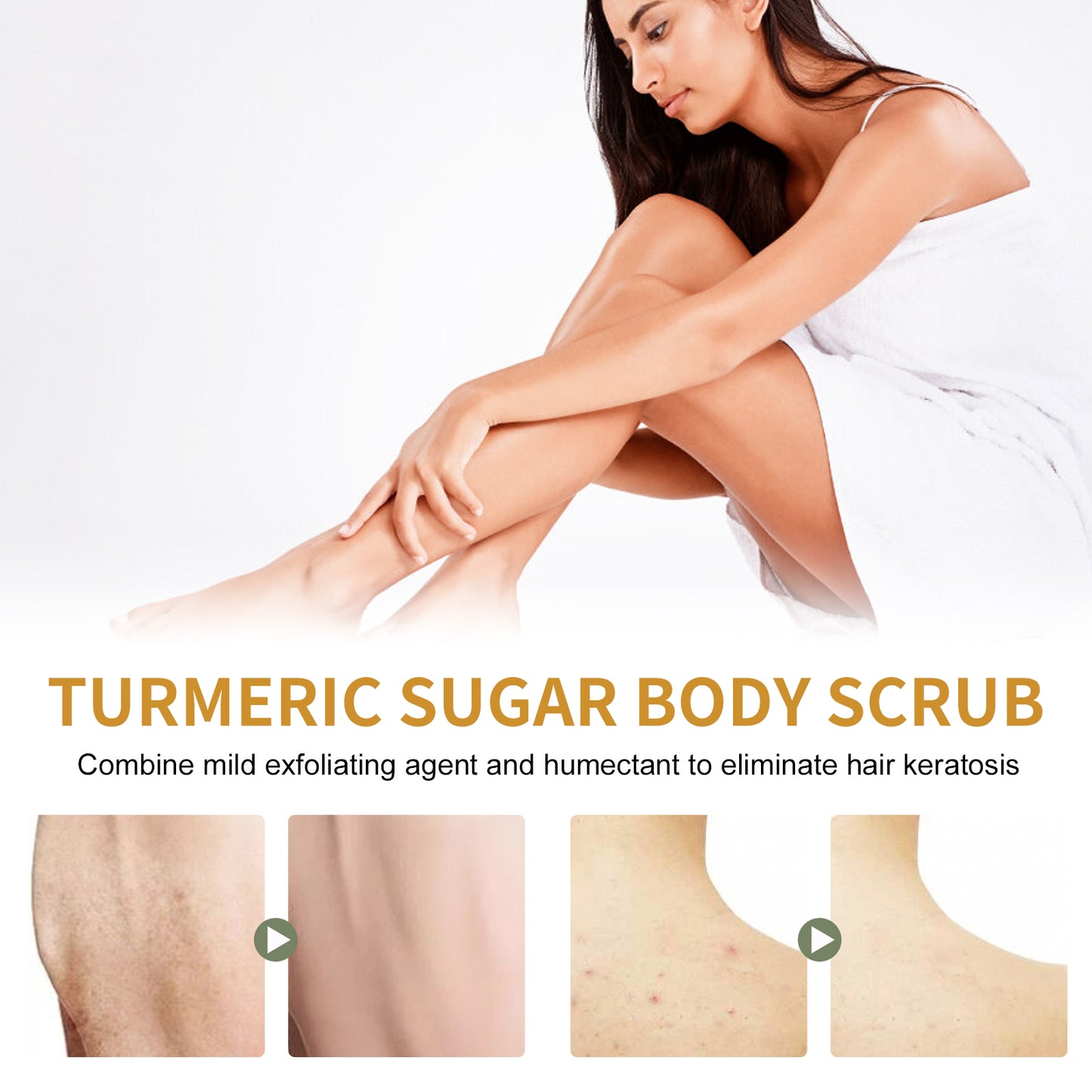 Turmeric Body Scrub for Exfoliation and Skin Brightening - Natural Formula