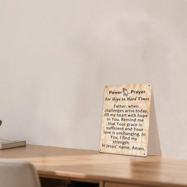 Bohemian Christian Prayer Poster - 8x12 Inch Wall Art