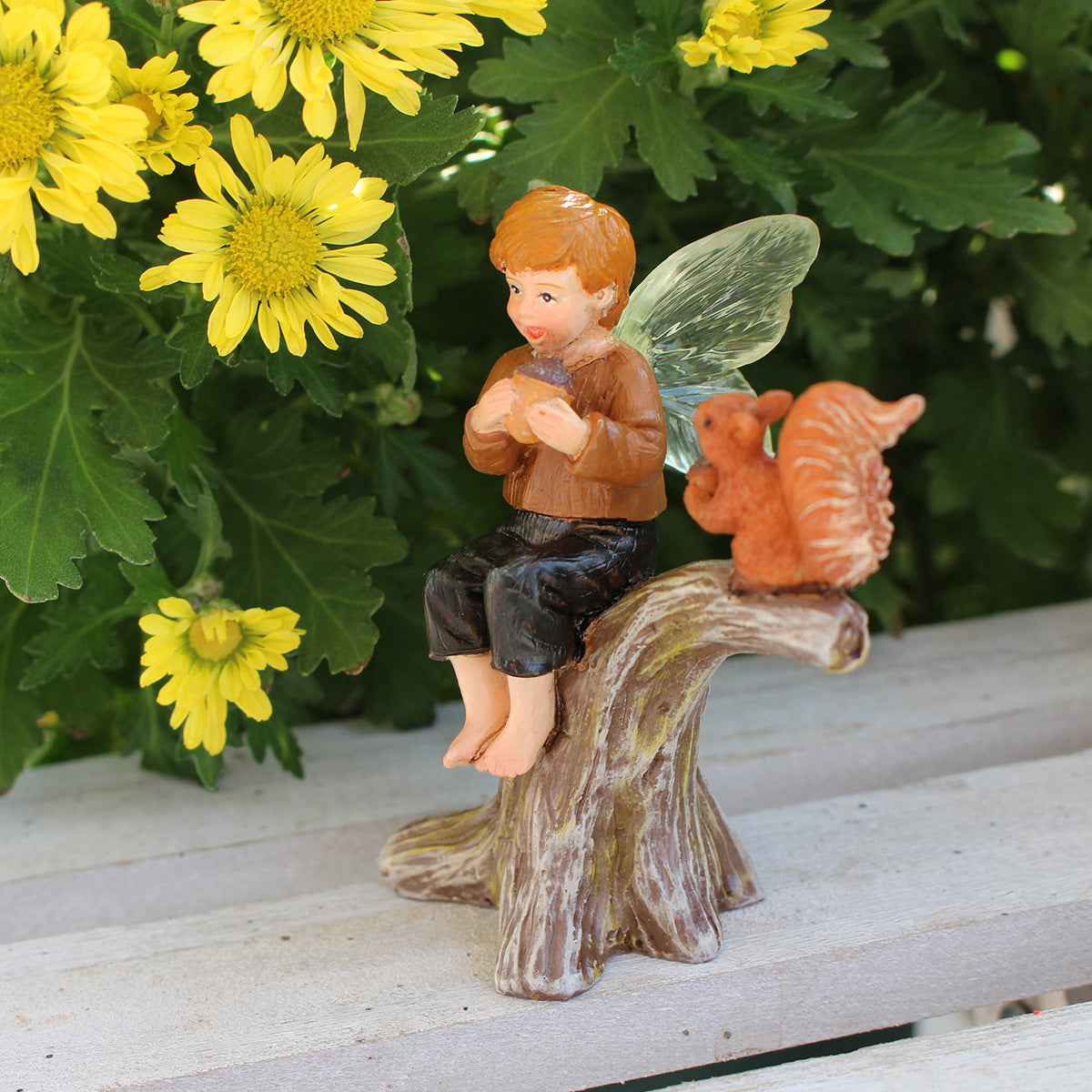 Craft Wooden Peg Accessories Elf Figurines for Home Decor - FARCENT & Squirrel Styles