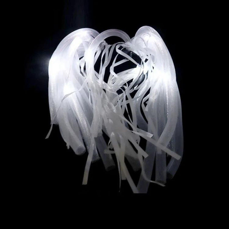 Glow LED Rave Hair Band with Light Up Braids Crown for Festivals & Parties