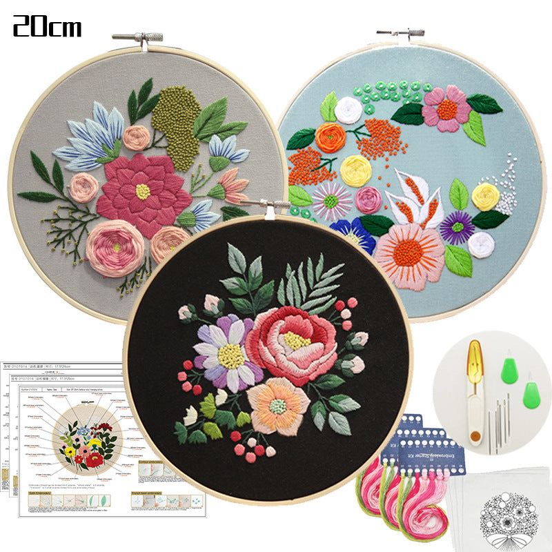 Beginner Cross-Stitch Embroidery Kit for DIY Arts and Crafts