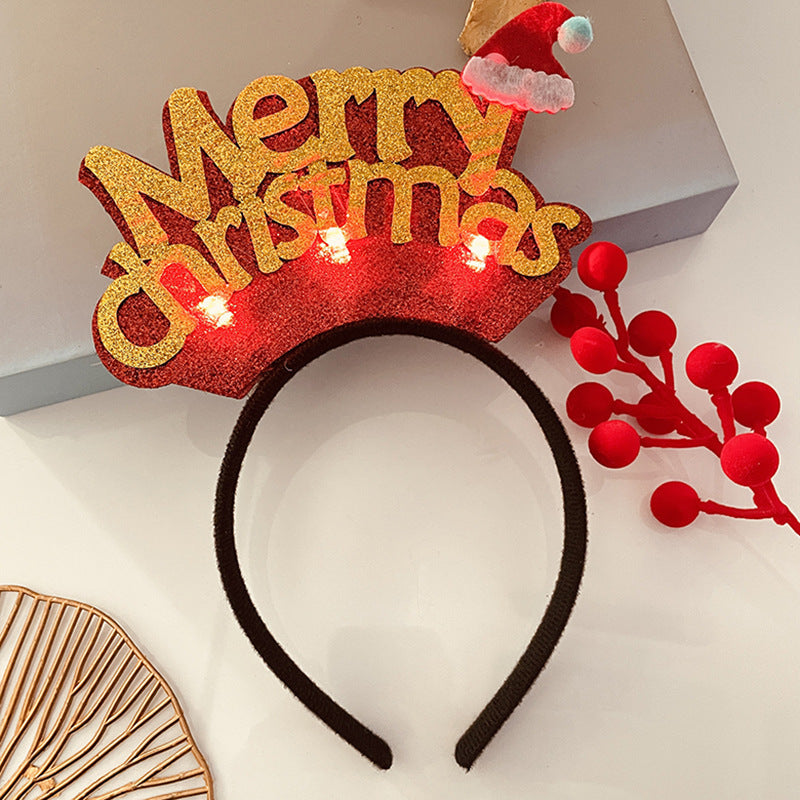 Christmas Light Headband for Women – Snowflake & Holiday Styles