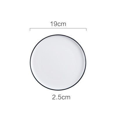 Nordic Ceramic Dinner Plate Set - Household Kitchen Flatware