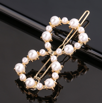 Women's Geometric Frog Buckle Hair Clip Crown Style Hairpin