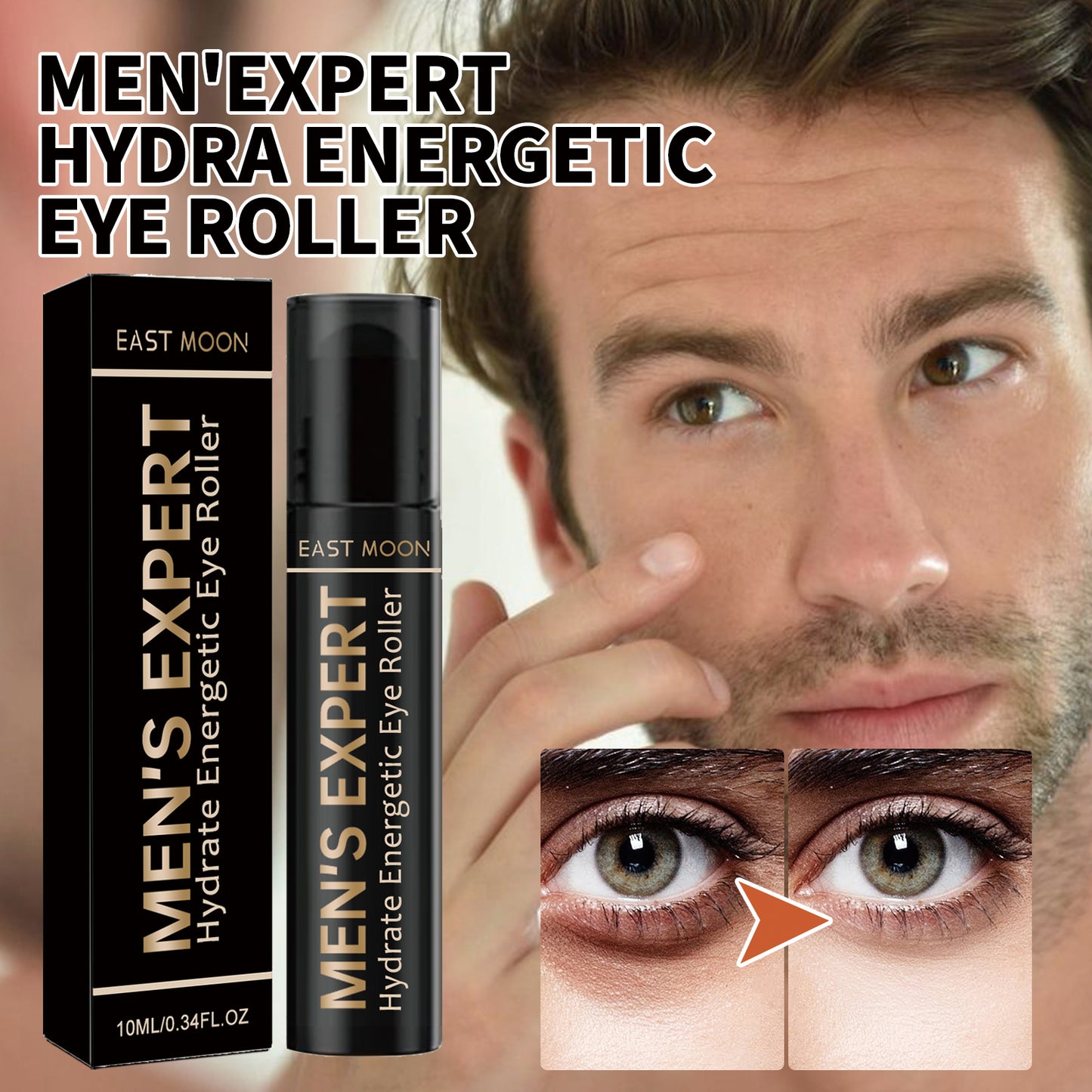 Men's Hydrating Eye Roller - Dark Circle & Fine Line Treatment