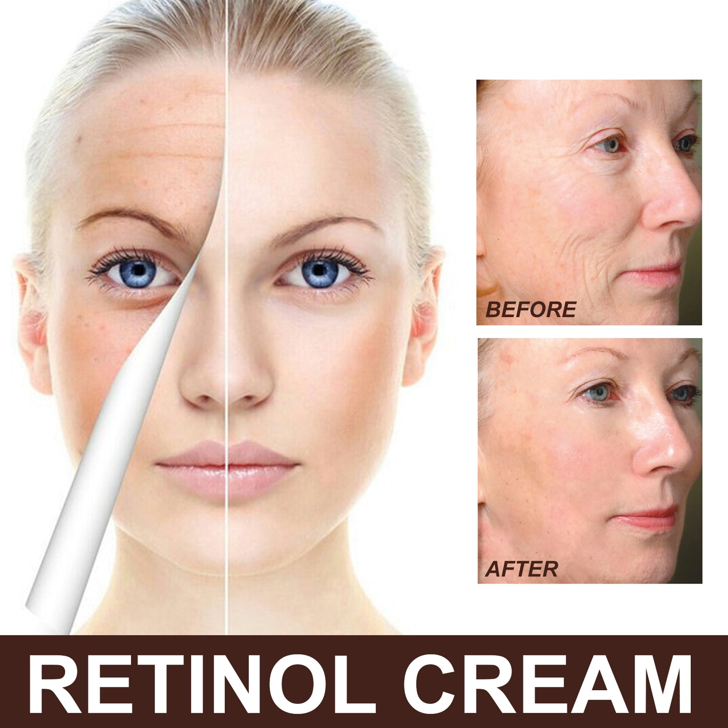Retinol Anti-Aging Facial Cream - Firming and Brightening Skin Moisturizer