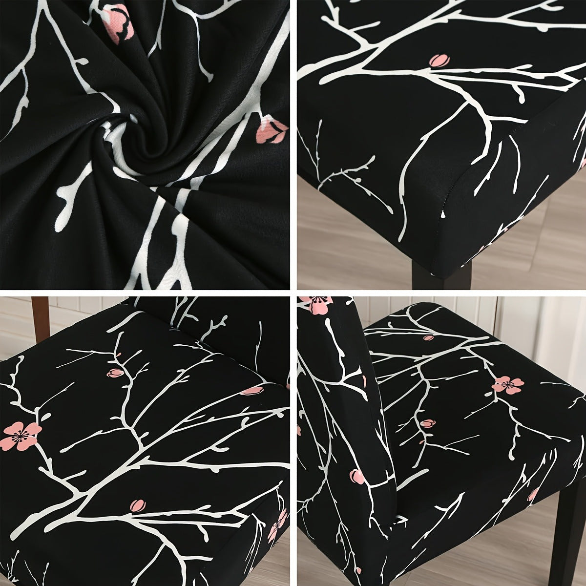 Elastic Chair Cover - Printed Stretch Home Office Chair Protector