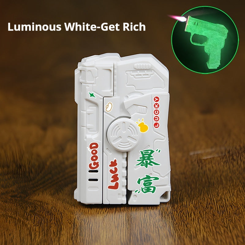 Fingertip Decompression Gyro Lighter - Modern Luminous Portable Lighter