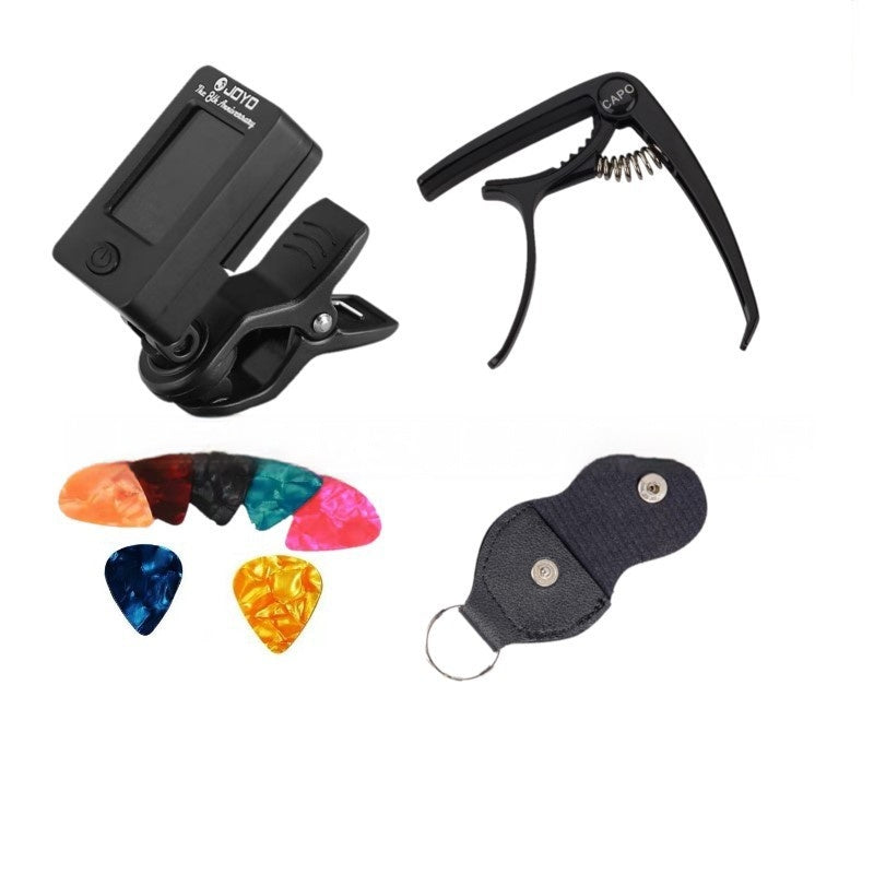 Guitar Accessory Set with Picks, String Nails & Pillow - Multiple Colors