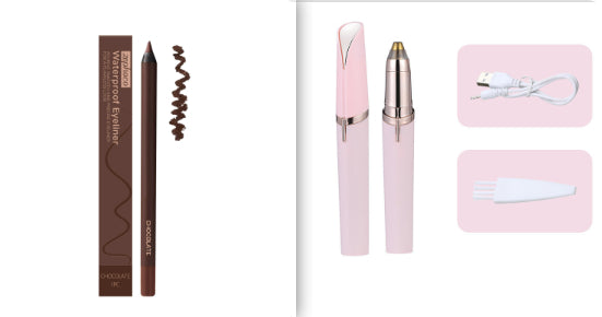 Eyebrow Hair Remover Pen - Electric Trimmer with LED Light