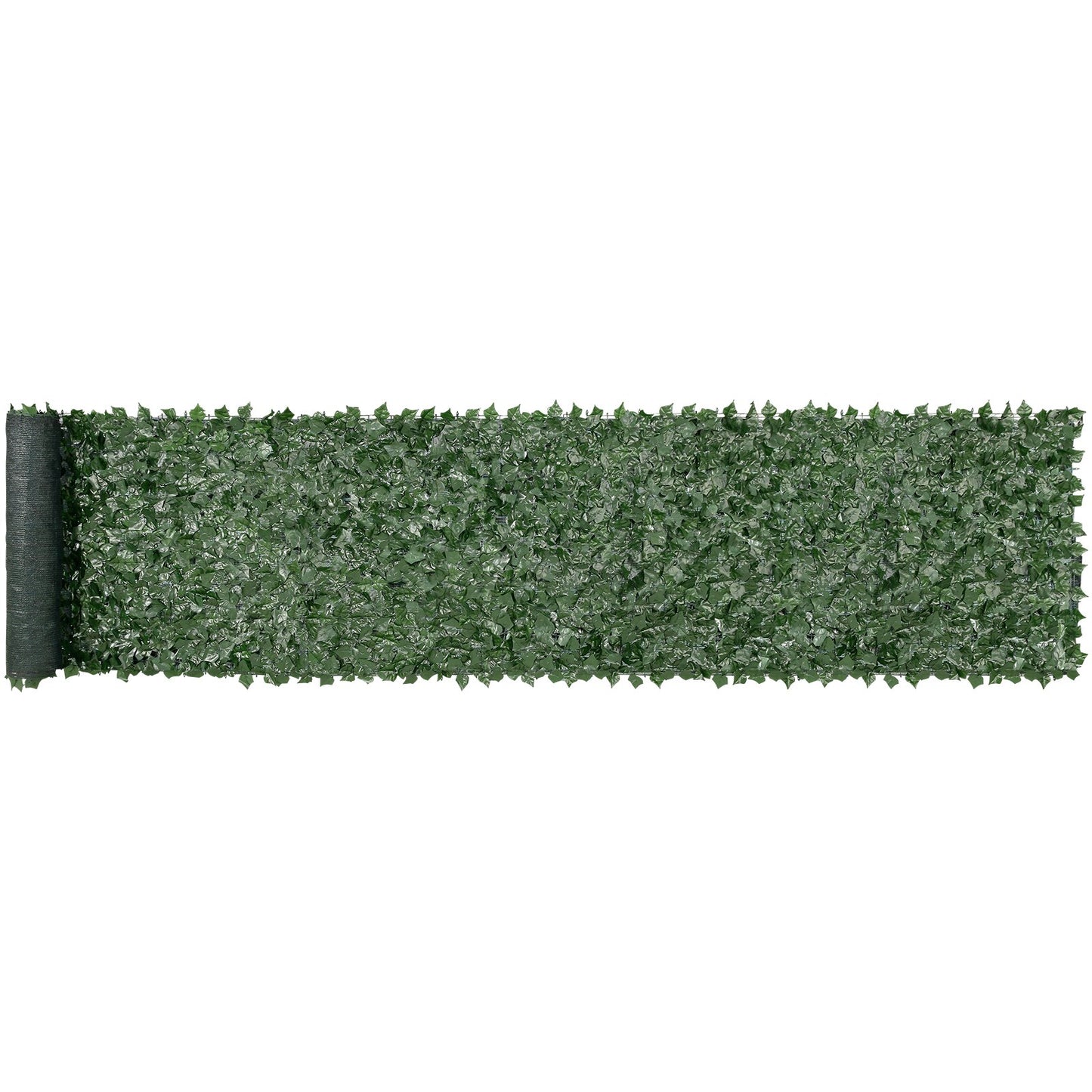 39x198 Faux Ivy Privacy Fence Screen with Mesh Backing - Green Garden Decor