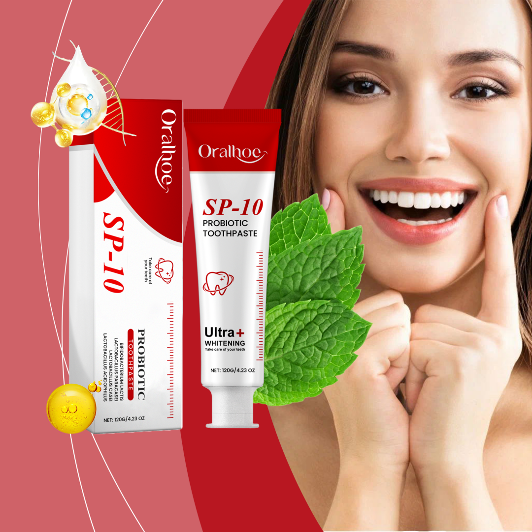 Probiotic Whitening Toothpaste 120g - Deep Stain Removal & Gentle Oral Care