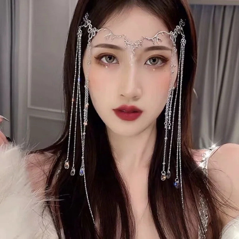 Korean Style Water Drop Hair Crown Hairpin