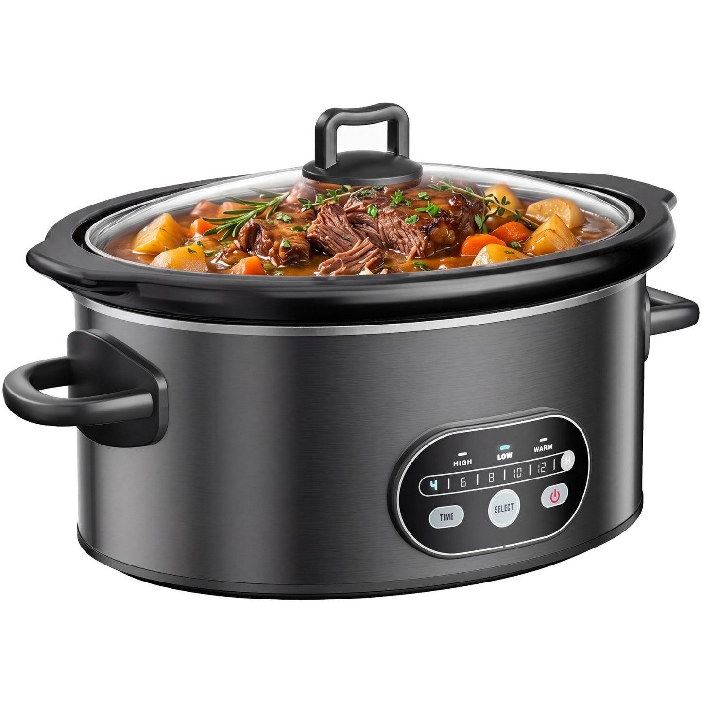 6QT & 8QT Manual Slow Cooker - Hassle-Free Home Cooking