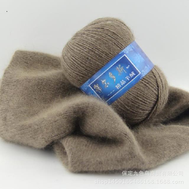 Hand-Knitted Cashmere Yarn for Knitting & Crocheting - Medium Coarse Pure Wool Thread