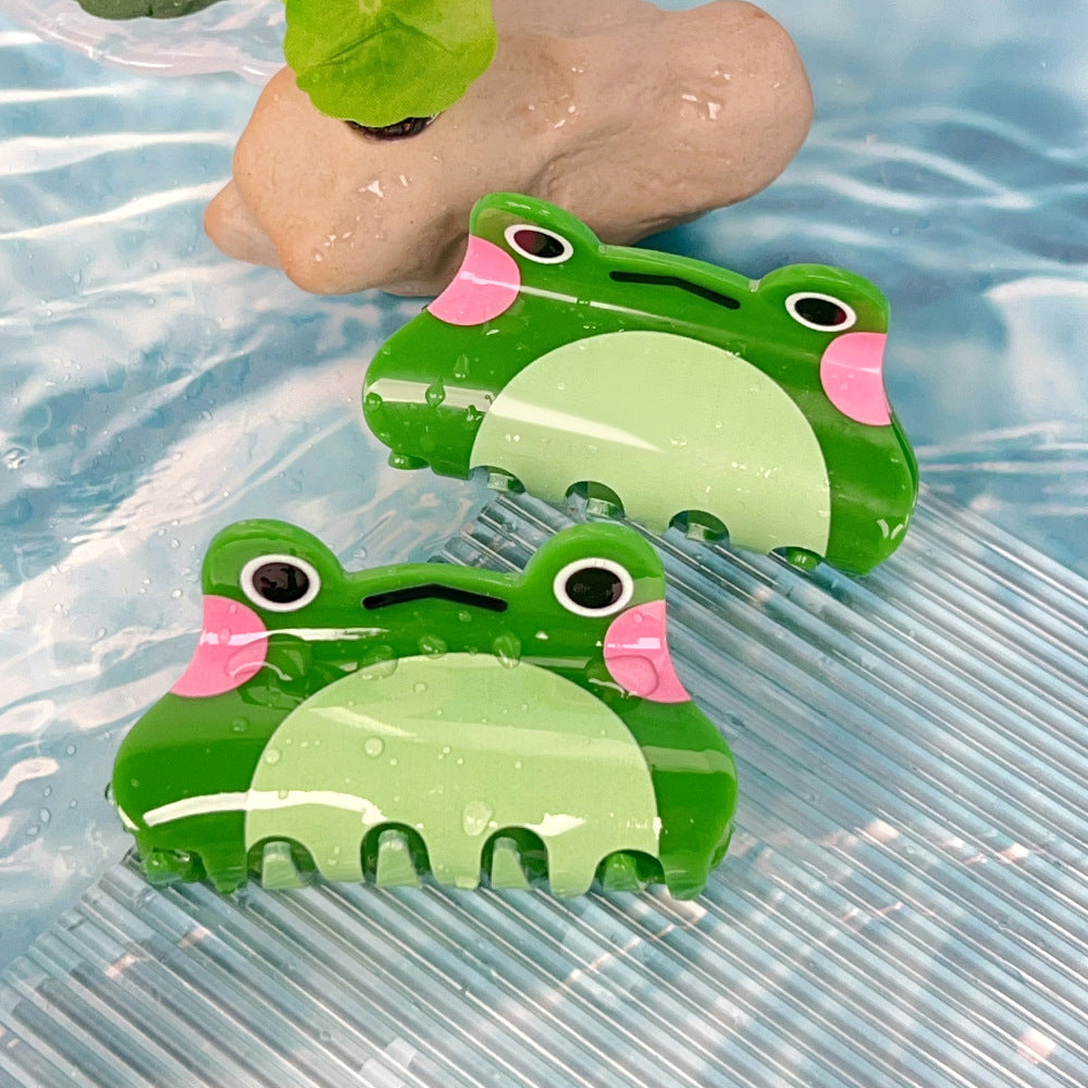 Cute Cartoon Frog Hair Clip for Women - Creative Hair Accessories