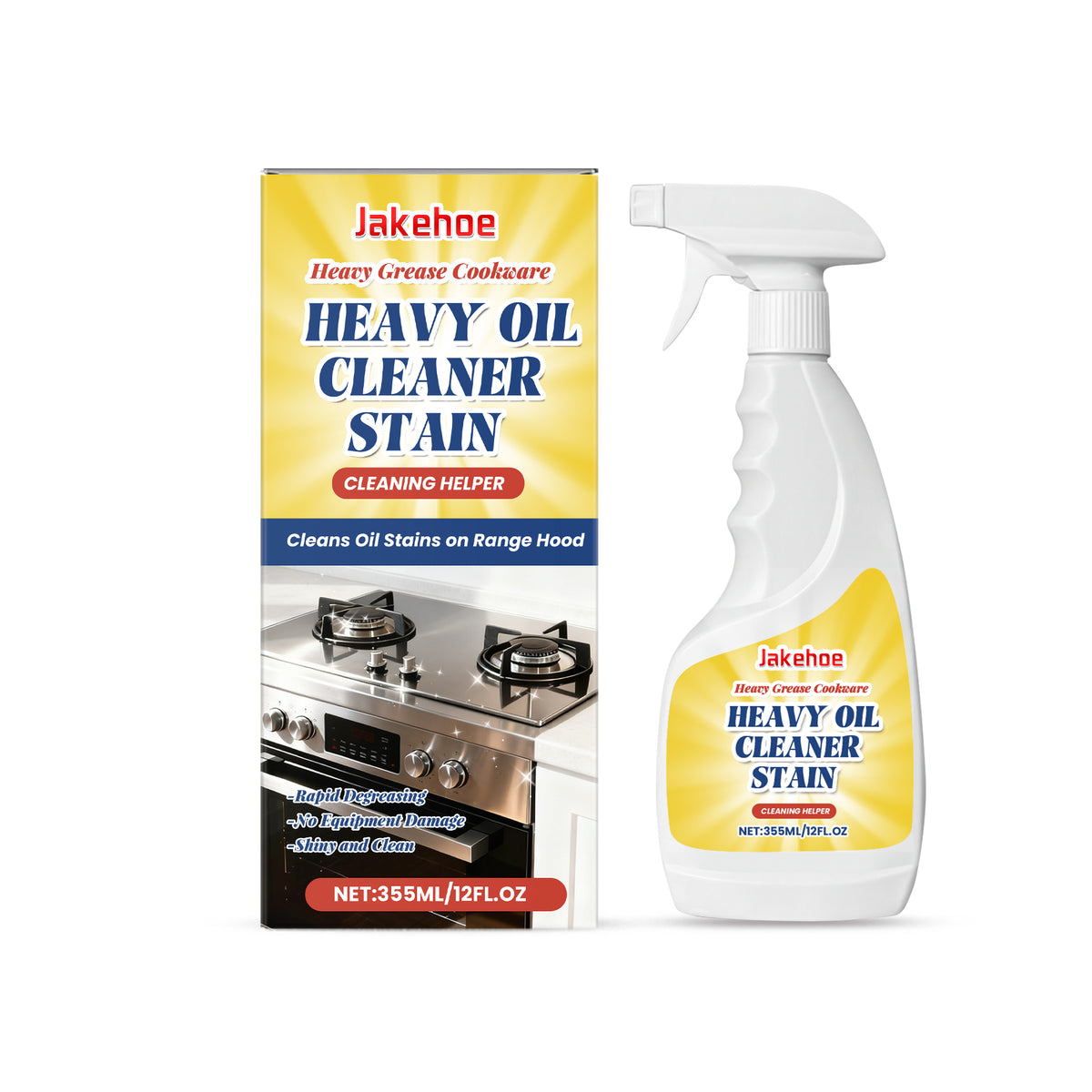 Heavy Oil Cleaning Agent - 355ml Kitchen Storage Cleaner