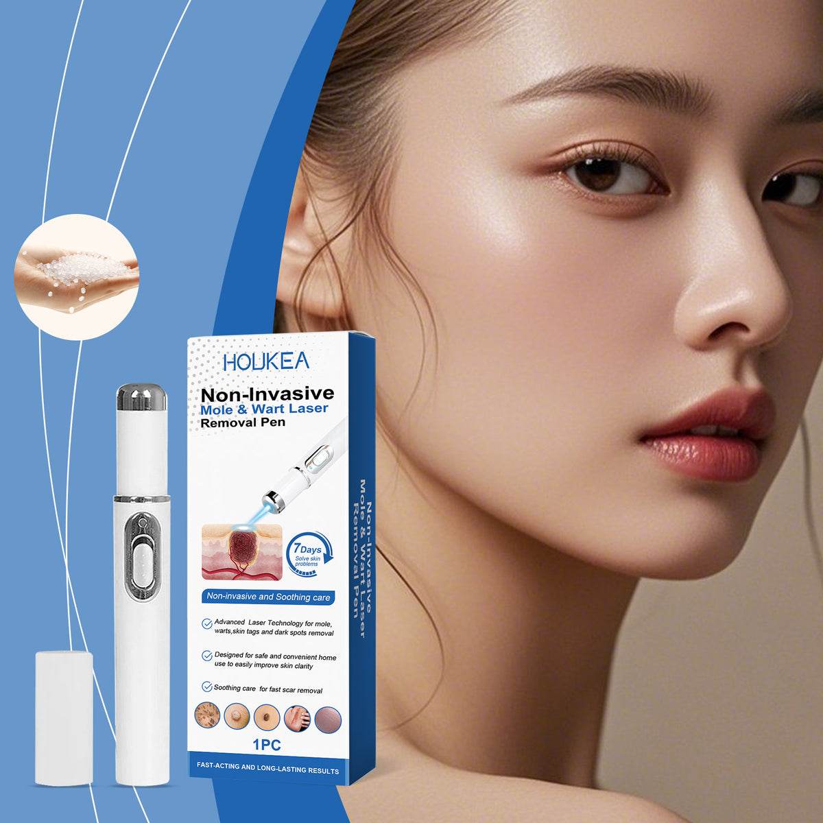Skin Care Laser Pen - Portable Body Care Device for Home Use