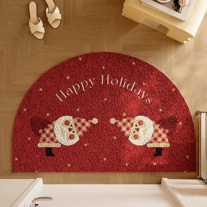 Christmas Door Mat - Mud Earth Removing Decorative Entrance Rug