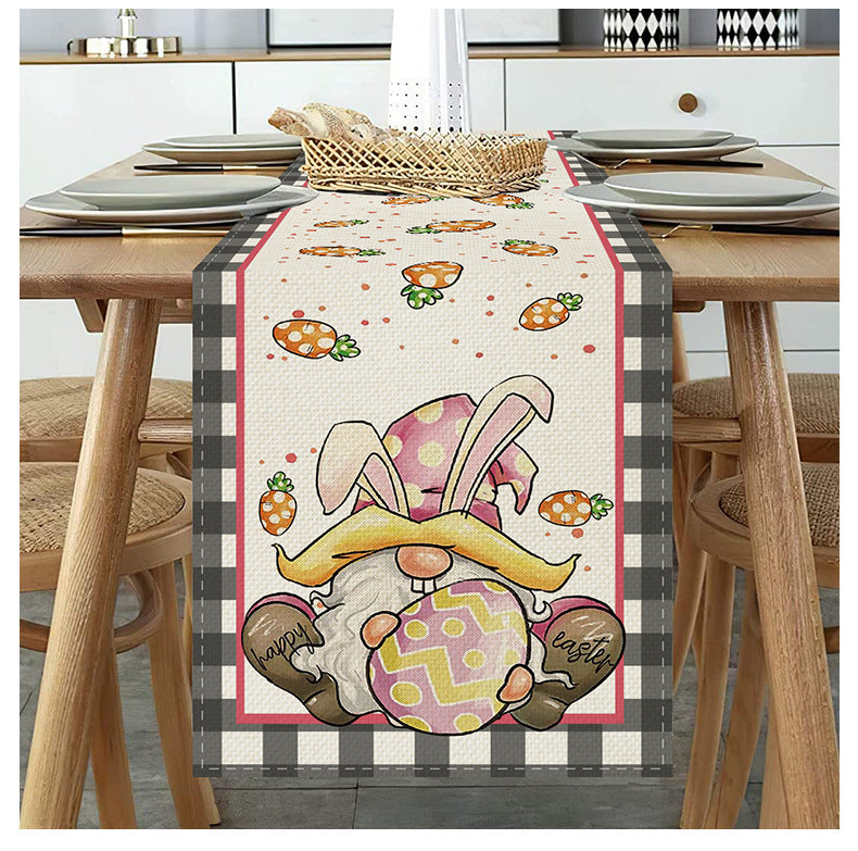 Linen Printed Table Runner - Insulated Festival Home Decor 30x180cm