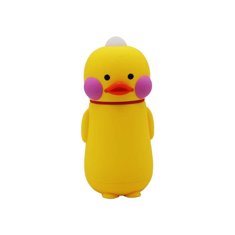 Cute Cartoon Duck Glass Cup - Water Mug for Kids & Adults, 300ML High Borosilicate
