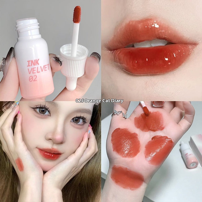 Moisturizing Lip Lacquer Set - Full Lips Non-Fading Color 3.5g