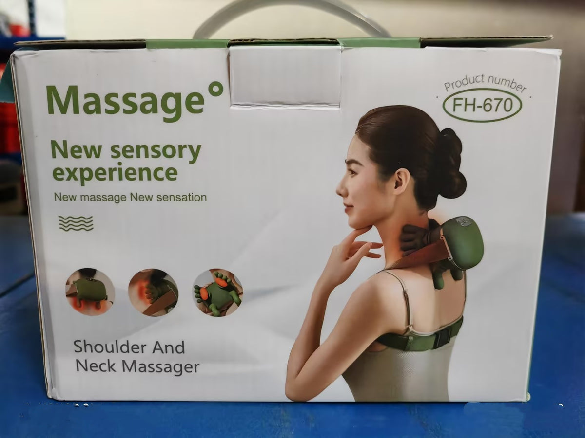 Electric Neck And Shoulder Muscle Massager Wireless Back Kneading