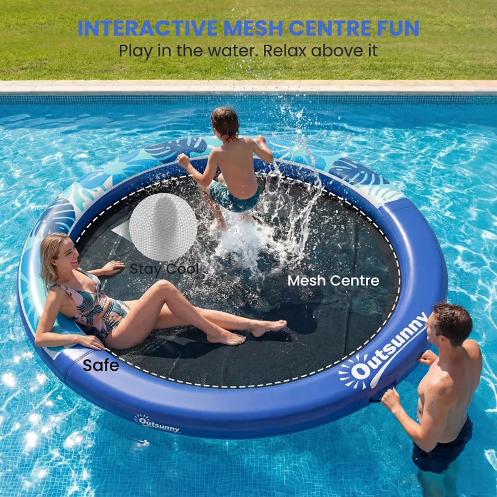8FT Inflatable Water Hammock - Thick Plastic Floating Dock