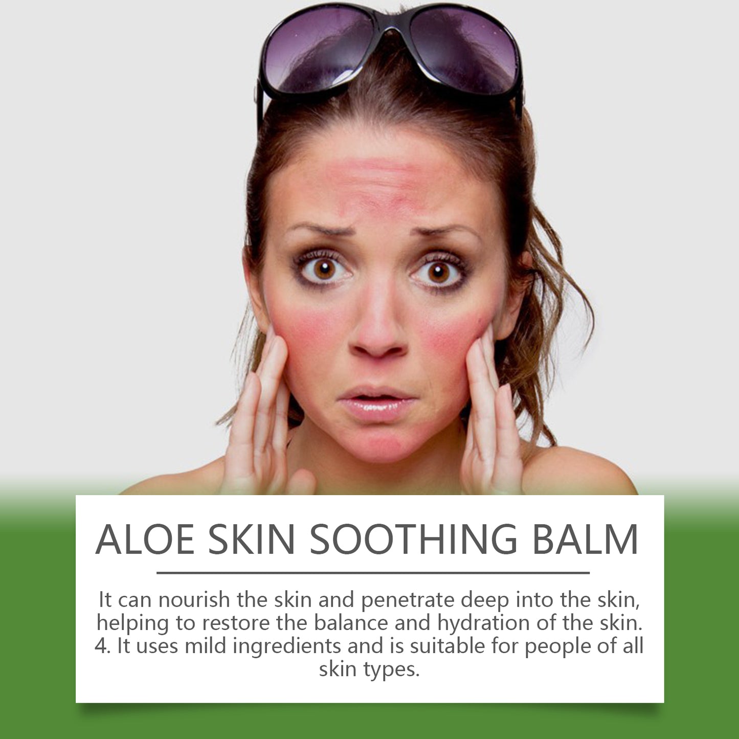 Aloe Vera Repair Stick Moisturizing Skin Care Balm for Sunburn Relief
