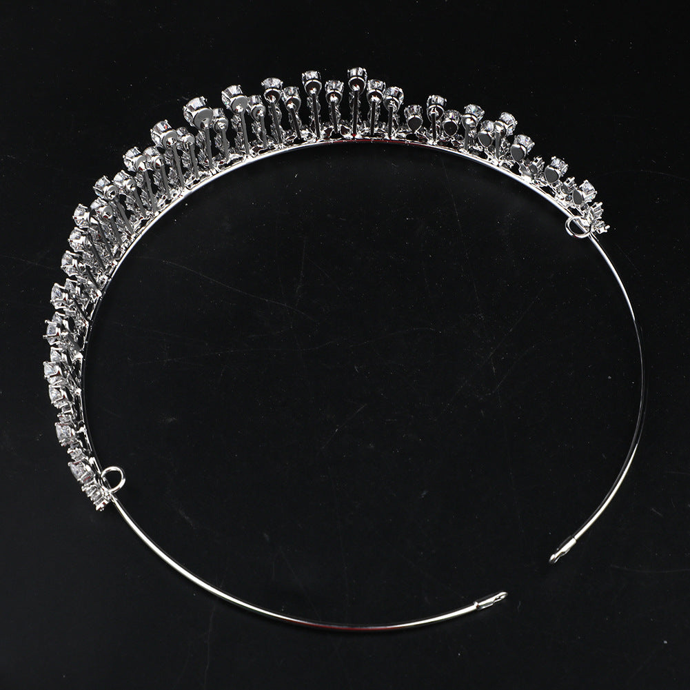 Zircon Light Luxury Crown Bride Wedding Headband