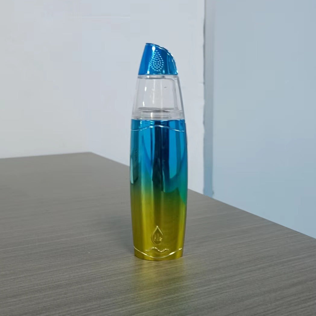 USB Rechargeable Facial Steamer - Hydrogen Water Spray for Hydrating Skin - Peacock Blue