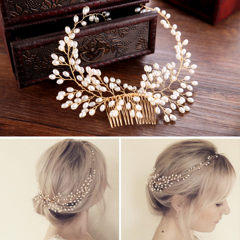 Handmade Glass Crystal Hair Comb
