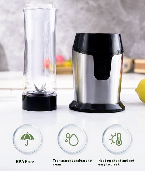 Portable Juicer Blender 600ml Travel Cup with Grinding Function