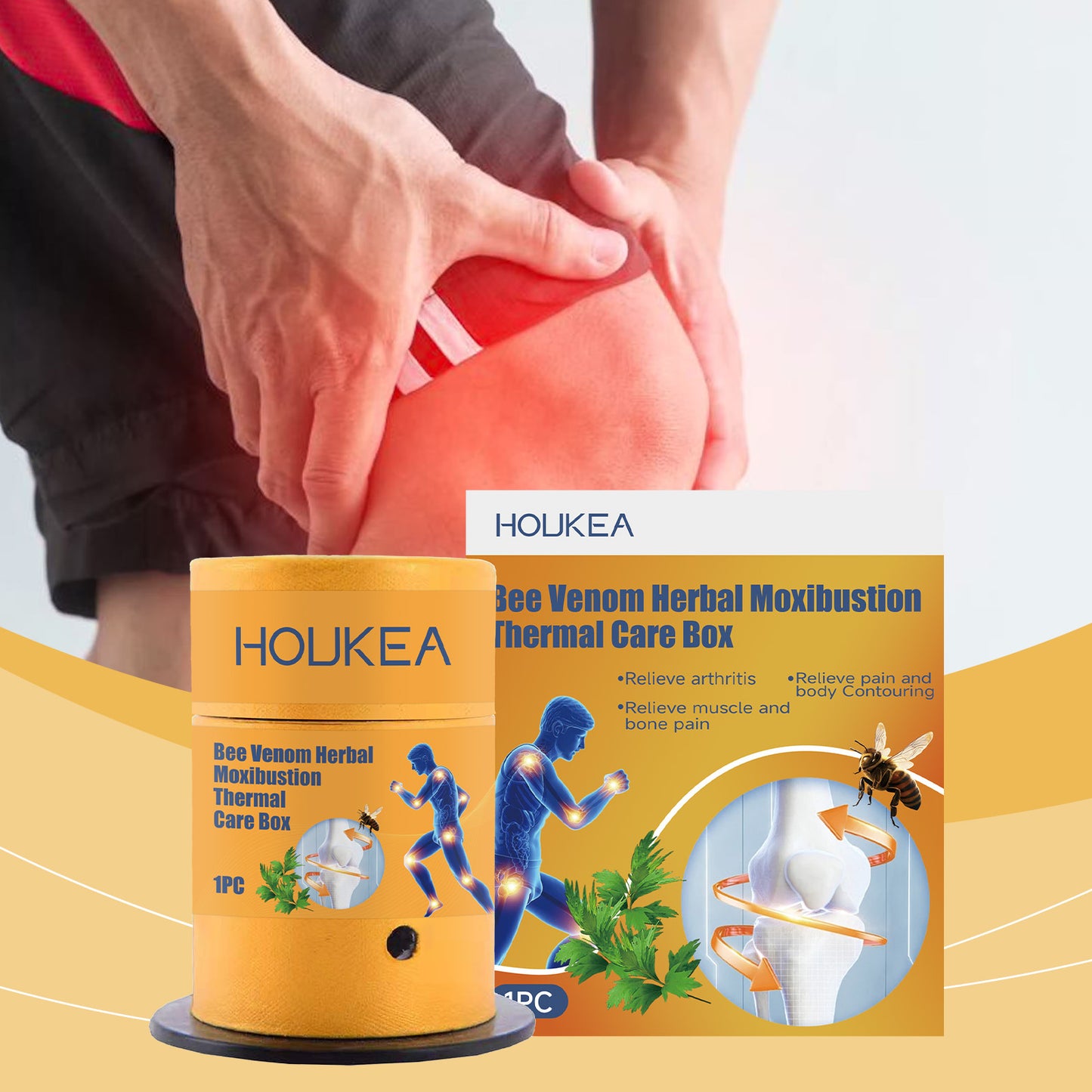 Herbal Moxibustion Thermotherapy Box for Body Joint Relief - Home Use