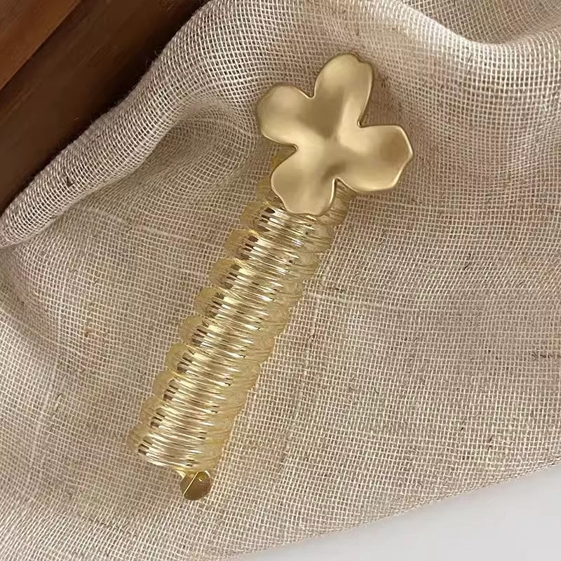 Ponytail Holder with Decorative Telephone Cord Design