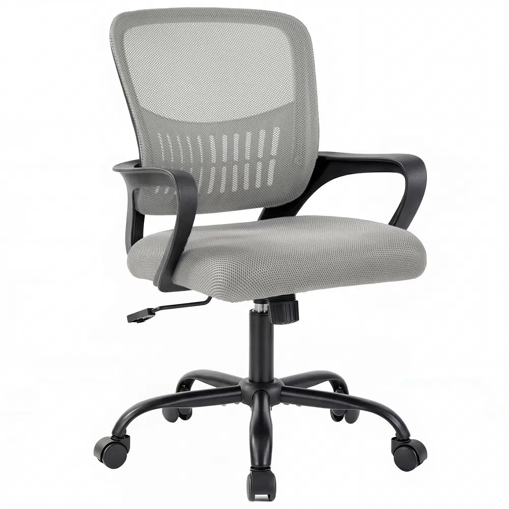 Ergonomic Adjustable Rotating Computer Desk Chair with Armrests