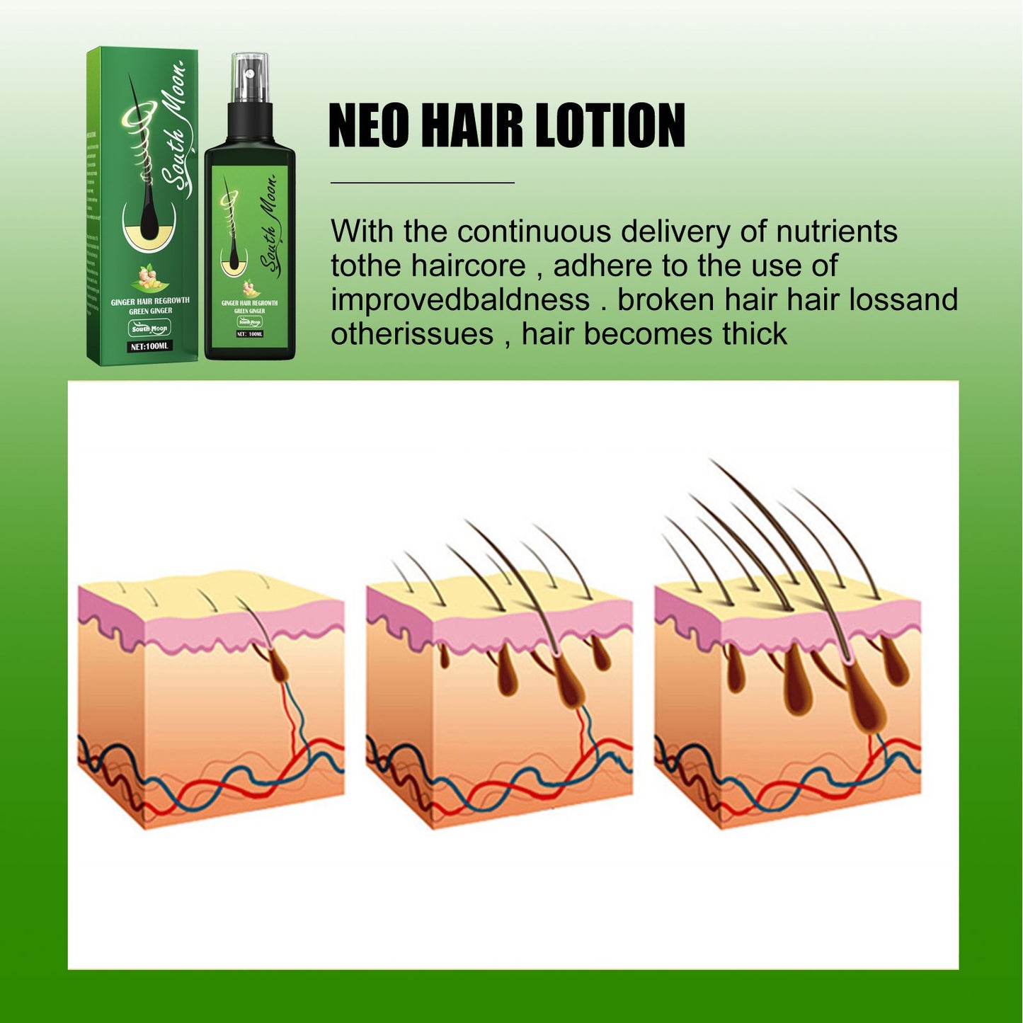 Hair Growth Spray - Scalp Nourishing & Strengthening Treatment